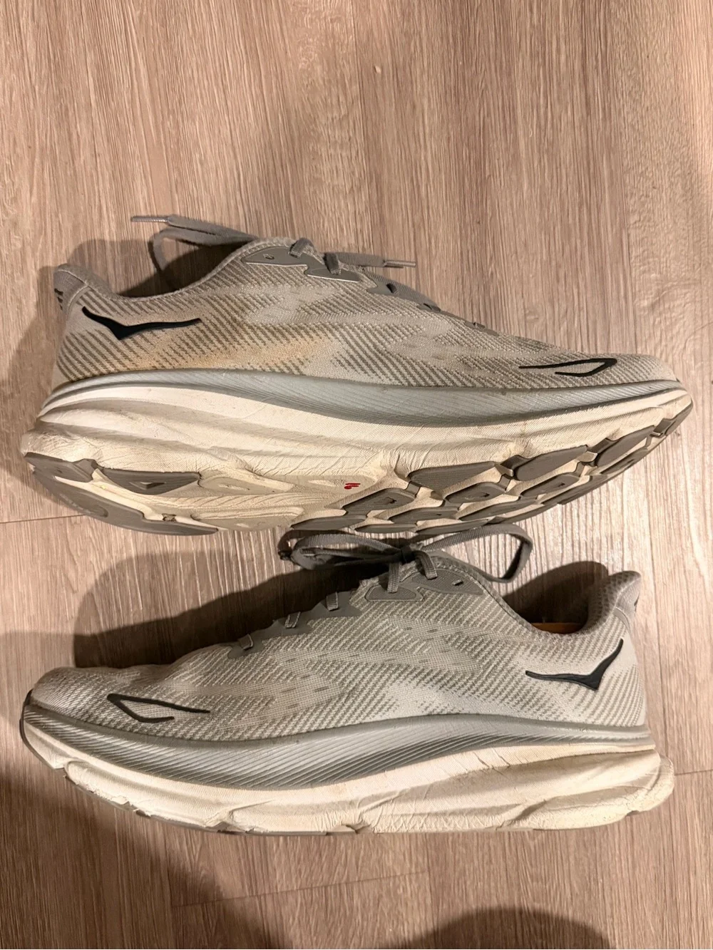 HOKA Clifton 9 Men's 14D  Harbor Mist Black Running Shoes 1132210 HMBC
